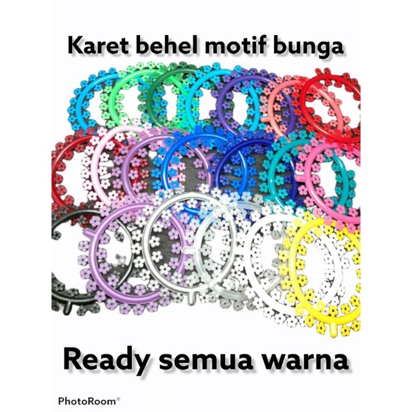 KARET BEHEL MOTIF BUNGA | KARET BEHEL