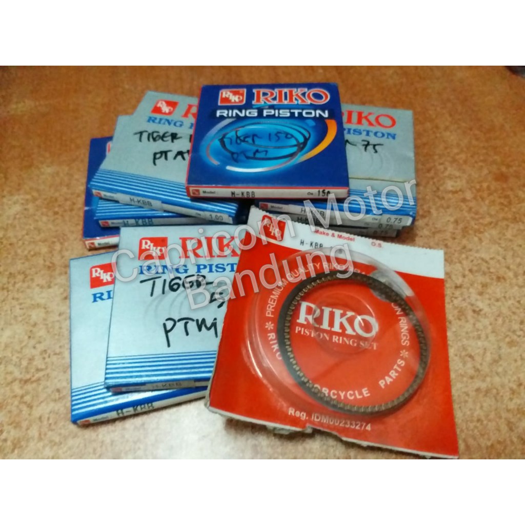 Ring Piston Seher TIGER RING TEBAL RIKO oversize STD 25 50 75 100 125 150 175 200