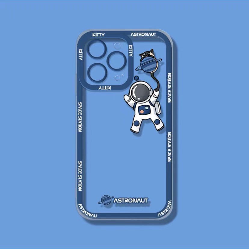 Case Desain Astronot Untuk Iphone 13 Pro Max / 12 / 11 / XS / XR / X / 8 / 7 / 6 / 6s / Plus Se20