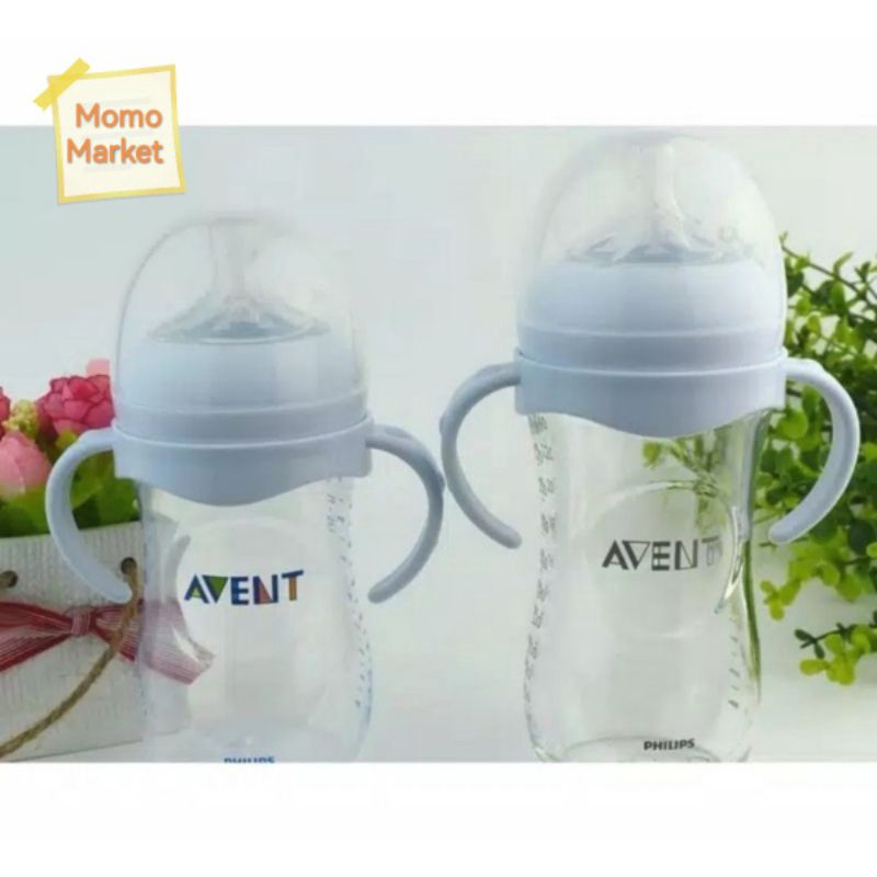 Pegangan / Handle, Ring + Cover untuk Botol AVENT Natural Wide Neck