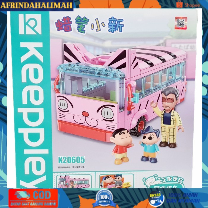 

[TERBARU] Keeppley Crayon Shinchan Bus Sekolah Kamar Shinchan Bricks set - Bus sekolah
