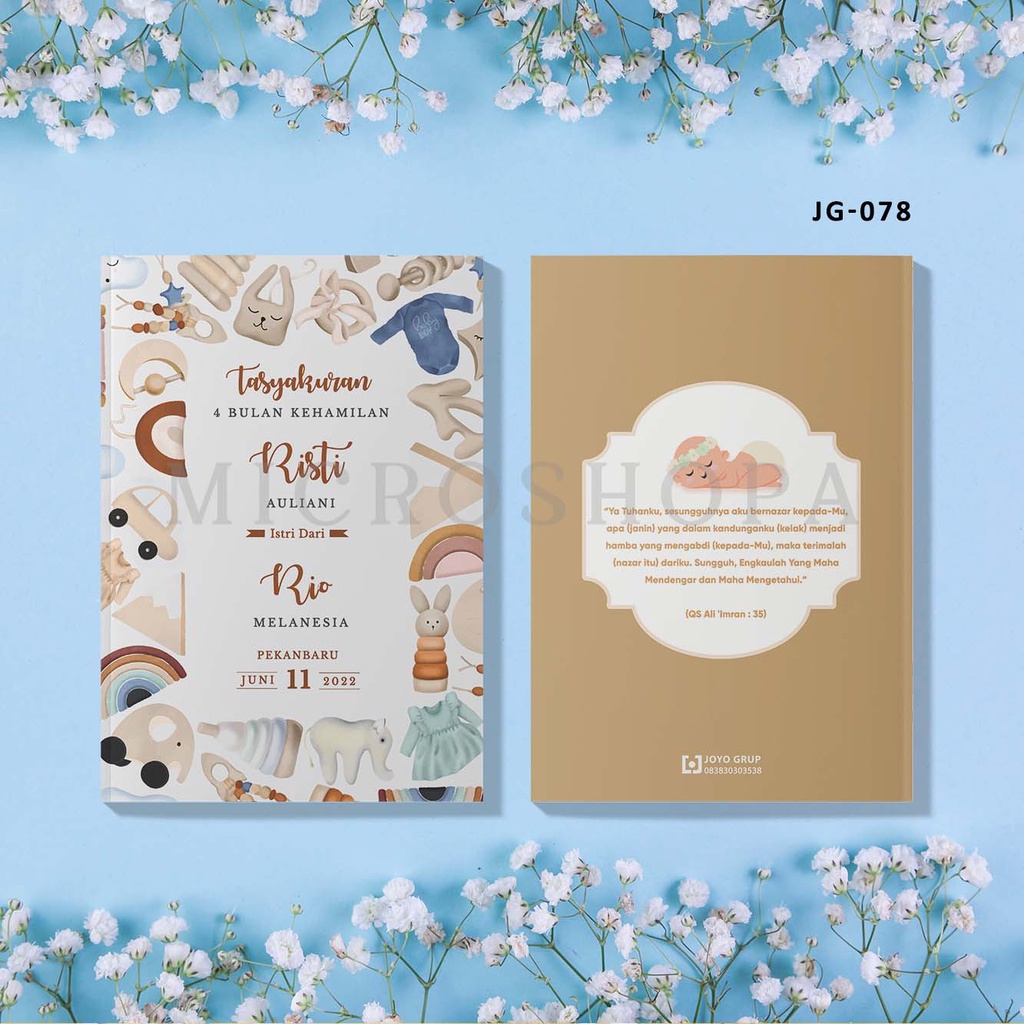 Buku Pengajian 4 Bulan Kehamilan / Pengajian 7 Bulan Kehamilan / Buku Tasyakuran Kehamilan