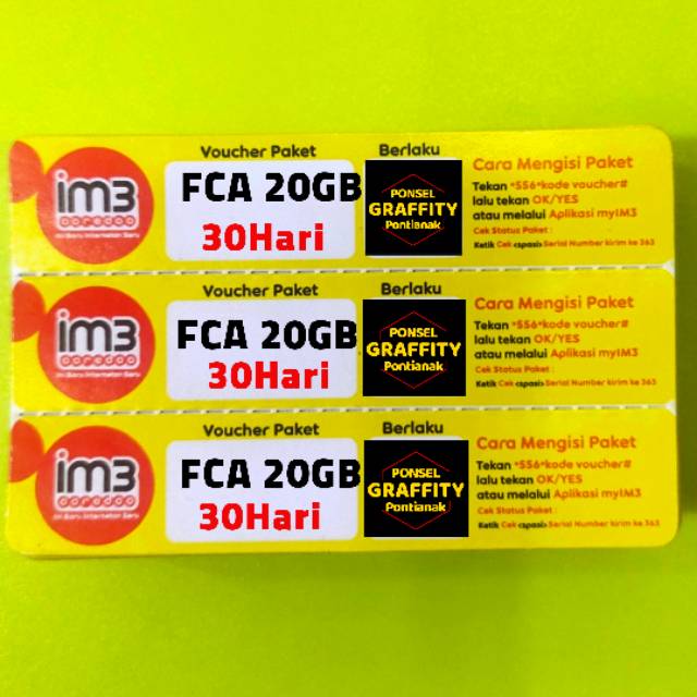 VC INDOSAT ISAT FREEDOM COMBO ATTACK 20GB