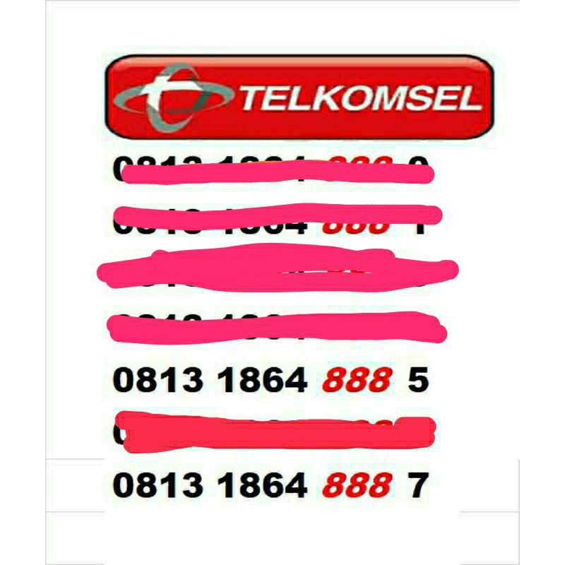 No Cantik Simpati 888 x