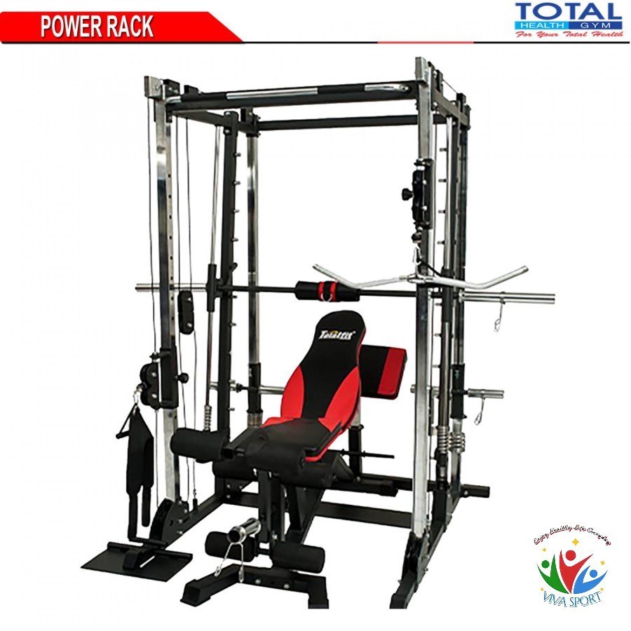 Alat Fitness Power Rack 100 Alat Fitness Gym Total Power Rack 100 kg Alat Gym Olahraga Murah