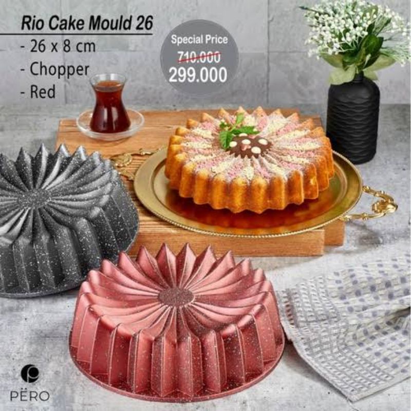 PERO RIO CAKE MOLD Asli Berbahan Biogranit tebal | Cetakan Kue