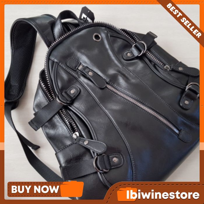 Promo ransel murah Bh136 Tas Ransel Pria Import Lagos Tas Laptop Kulit Tas Kuliah Kulit Tas Kerja