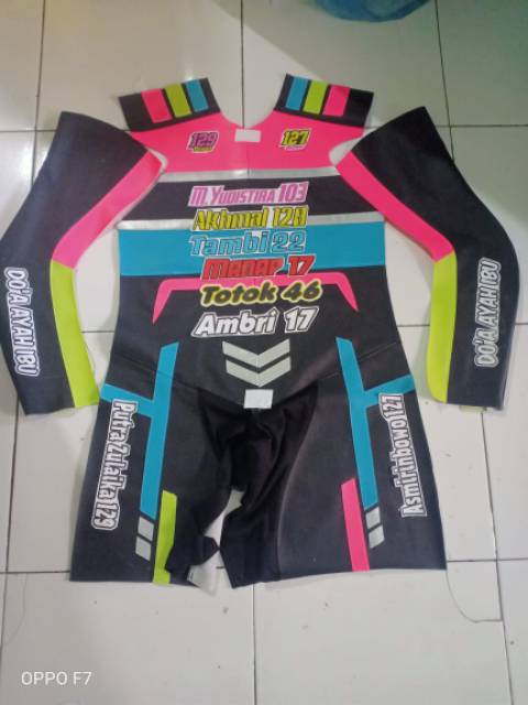 Custom Wearpack Roadrace BONUS SARUNG TANGAN ROADRACE desain nama dan nomer bisa