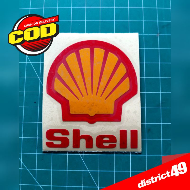 Cutting sticker - Stiker cutting Shell logo - Stiker Shell Logo - Stiker Motor Mobil dan Helm