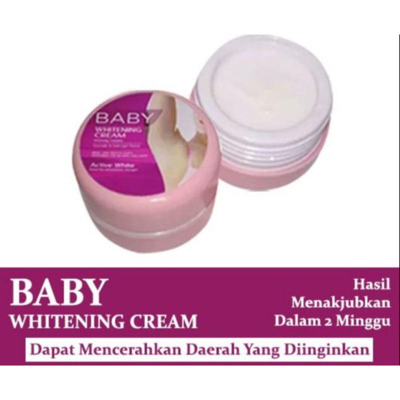 [ bisa COD] ~ BABY WHITENING CREAM KRIM PEMUTIH KETIAK DAN LEHER