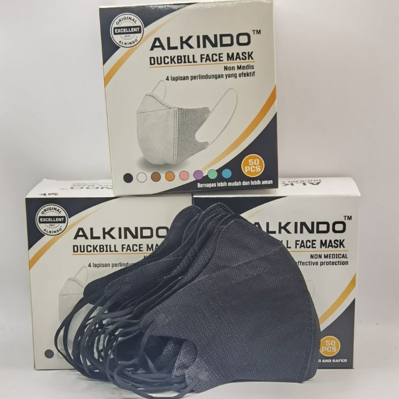 MASKER DUCKBILL ALKINDO 4PLY ISI 50