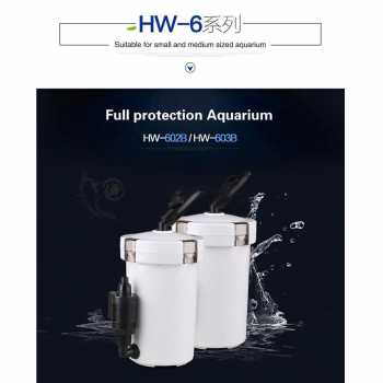 Filter Aquarium Pembersih / Set Filter Pembersih Aquarium External Barrel 6W HW-602B