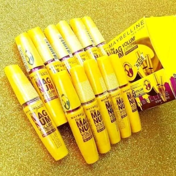 Mascara Maybelline Volume Express Waterproof Kuning 12pcs (PerBox)