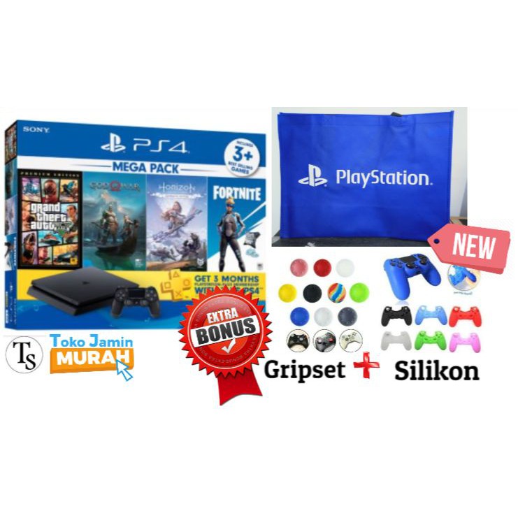 PS4 Slim 1TB Bundle Megapack - PS 4 Slim 1 TB Mega Pack Bundle | Shopee ...