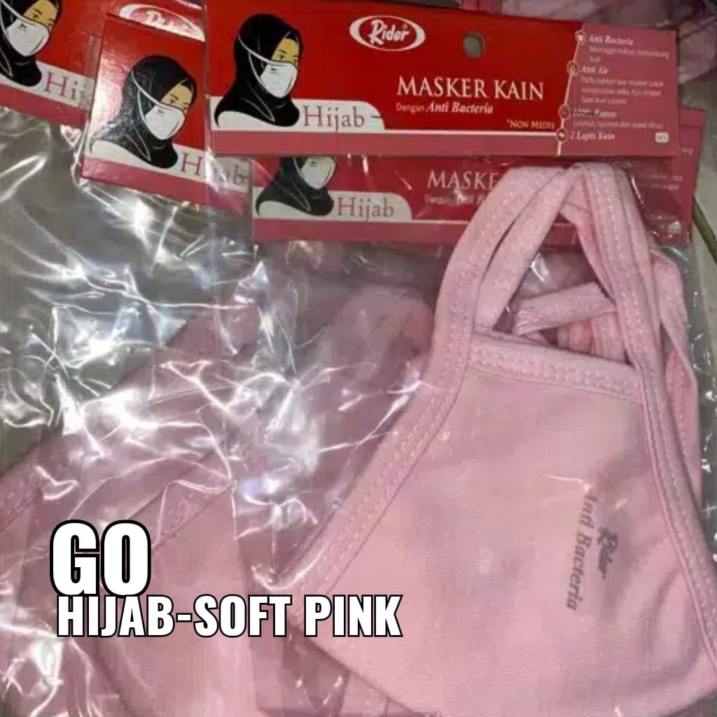 gos RIDER MASKER HIJAB Anti Bacteria Halus 100% Original