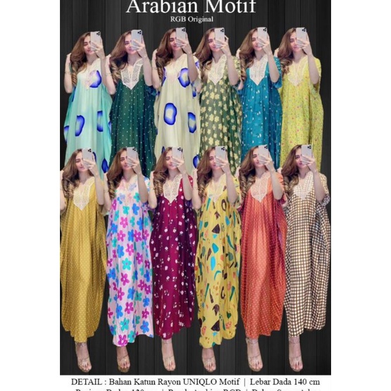 COD//KAFTAN MOTIF ORI RGB❗❗SIAP KIRIM