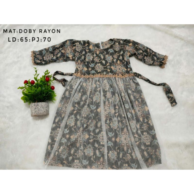 GAMIS / DRESS ANAK PEREMPUAN BAHAN ADEM HARGA MURAH MERIAH