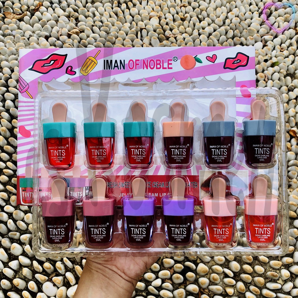 LIPTINT ICE CREAM CHANGEFUL LIP TINT GLOSS iman of noble DEAR DARLING GEL LIPSTICK CAIR