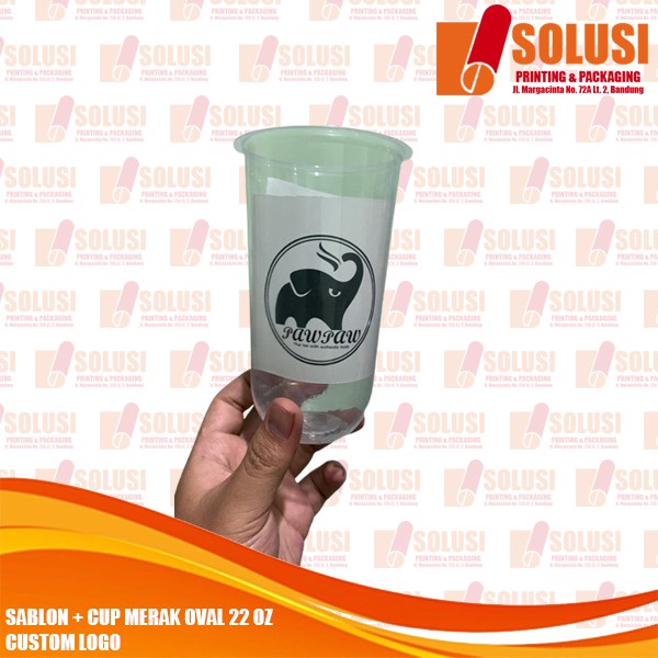 SABLON CUP 22 OVAL MERAK 100 PCS