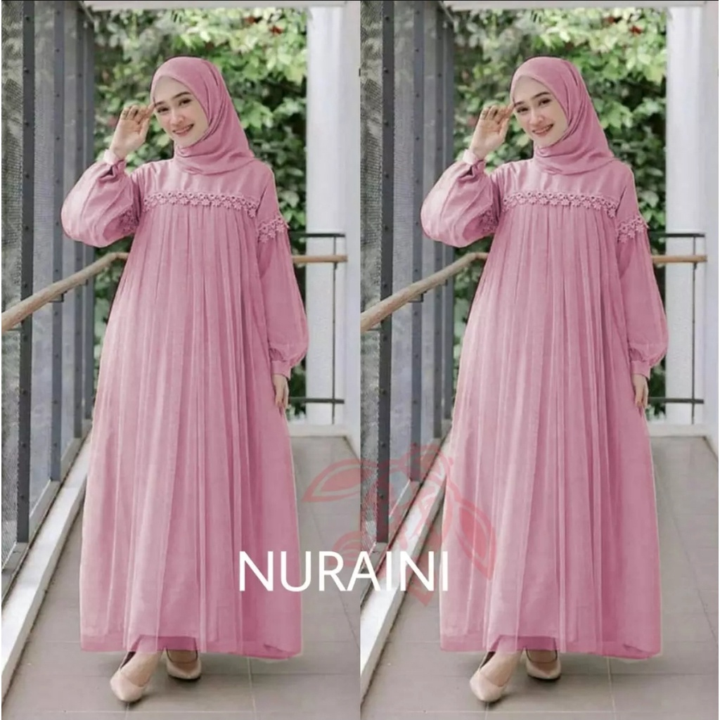 Fashion Muslim &gt; Pakaian Muslim Wanita &gt; Dress &gt; Gamis nuraini - dres dewasa