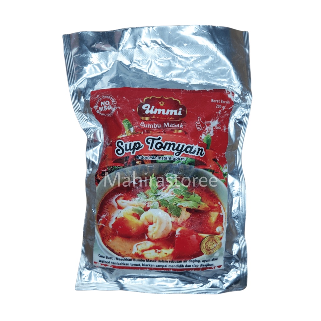Bumbu masak instan Sup Tomyam UMMI "NO MSG" sehat halal tom yum