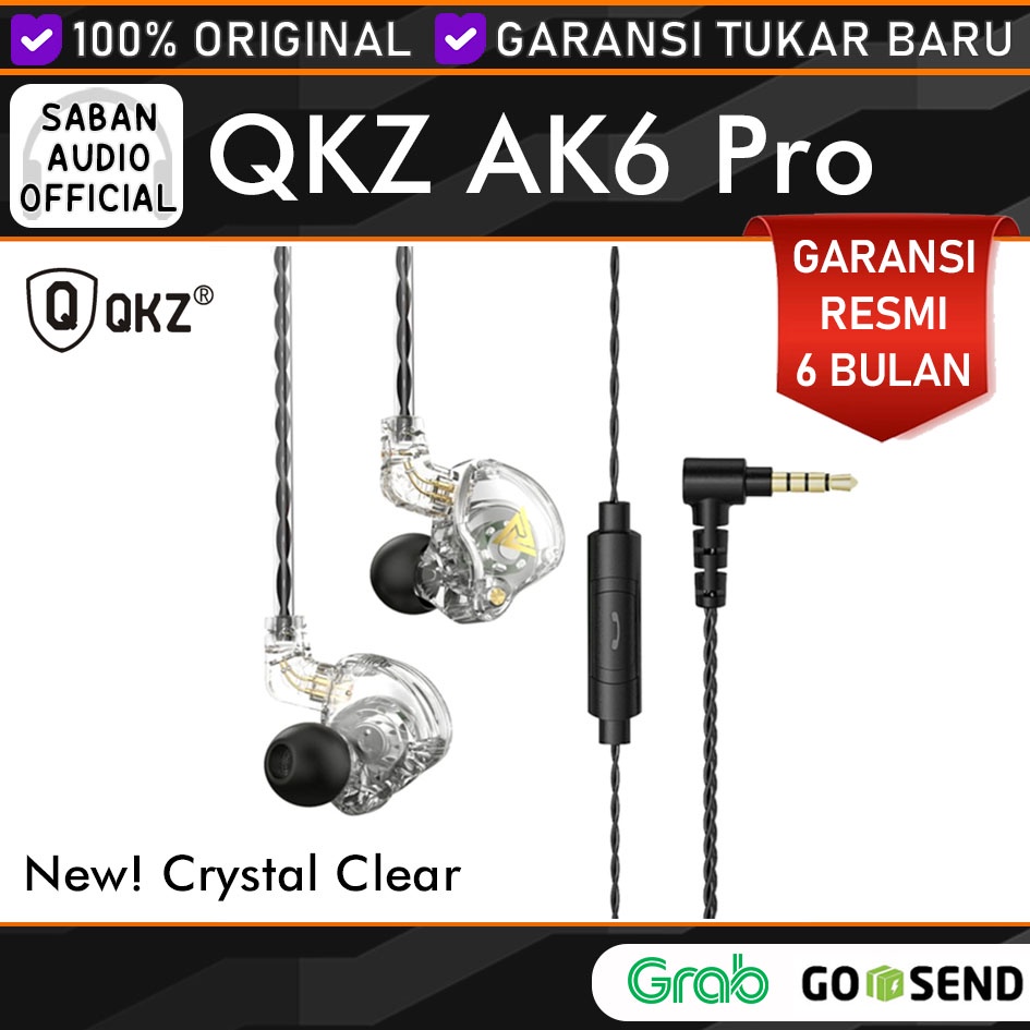 QKZ AK6 PRO Earphone with Mic Detachable alt KZ EDX Pro TRN MT1