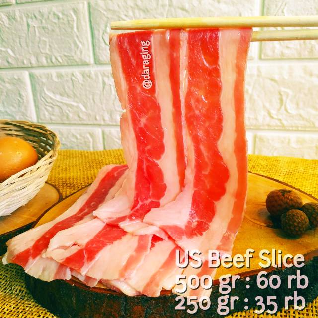 

US Beef Slice 500 gram