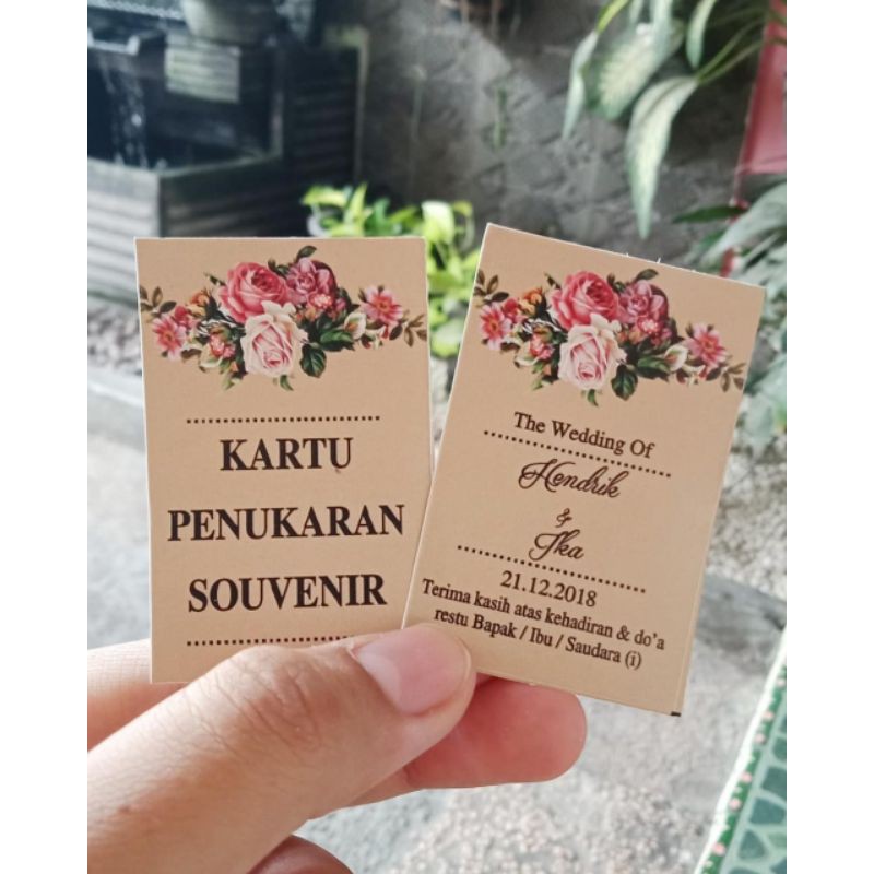 Jual KARTU SOUVENIR ( Thanks Card / Kartu Ucapan Terimakasih / Kartu
