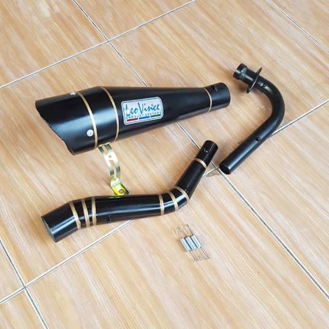 KNALPOT BEAT OLD LEOVINCE BLACK DOV