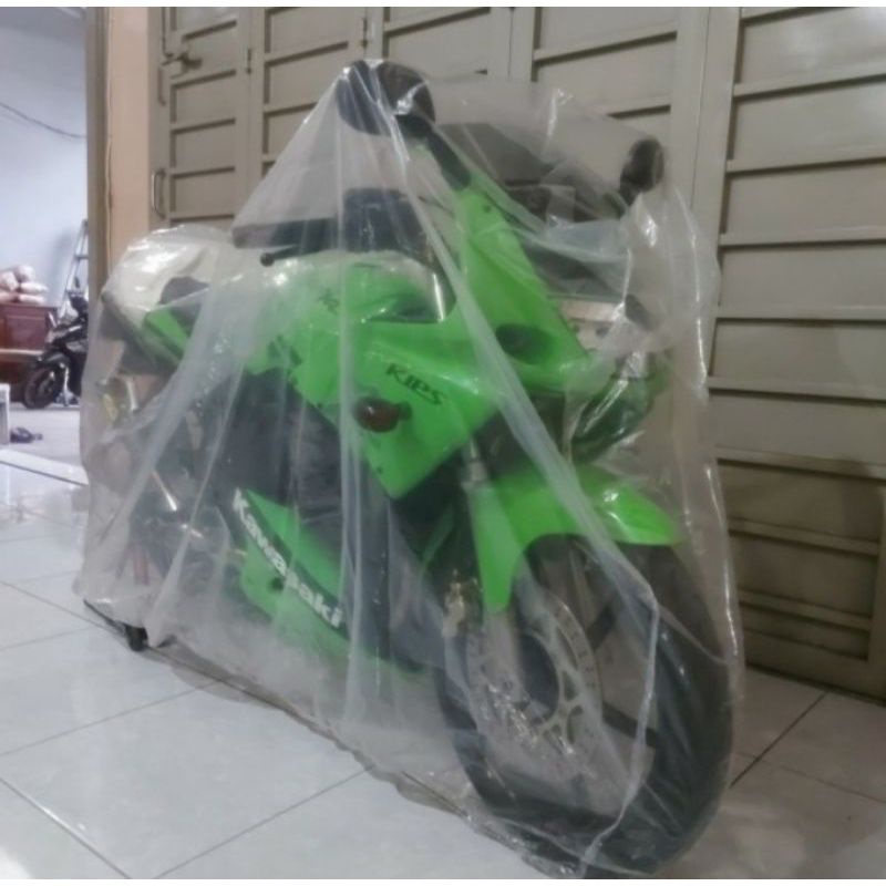 Cover Motor Transparan ARAGON Sarung Motor Bening Selimut Plastik Tutup 100% Waterproof Anti Air