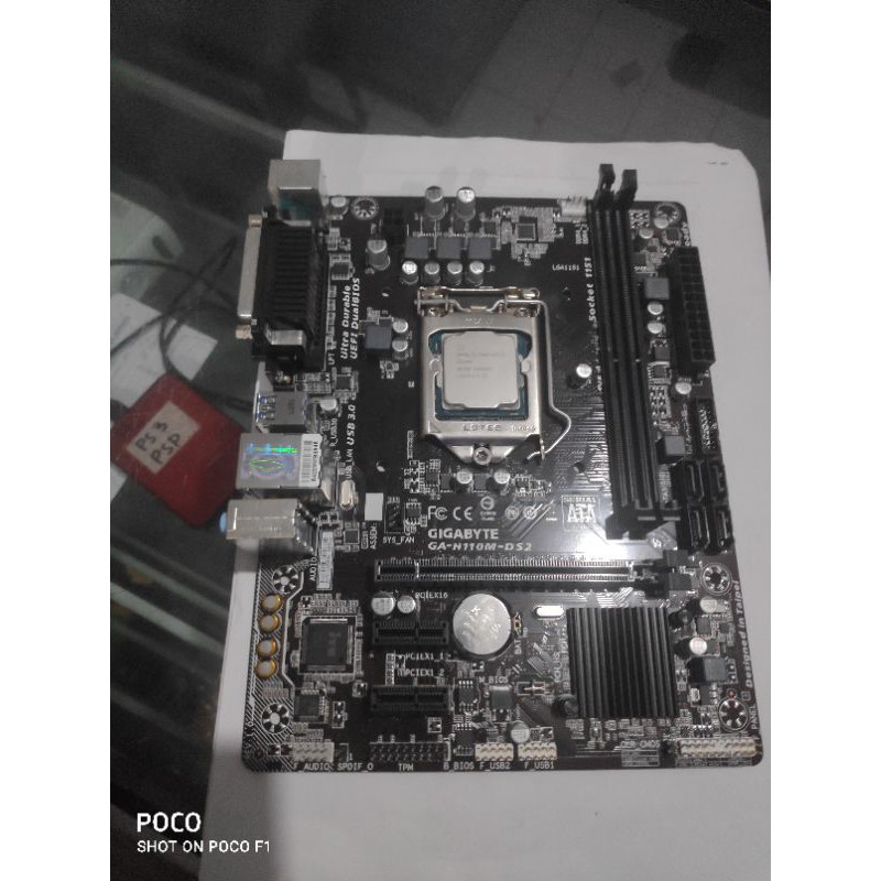 gygabyte h110m-ds2 + g4560