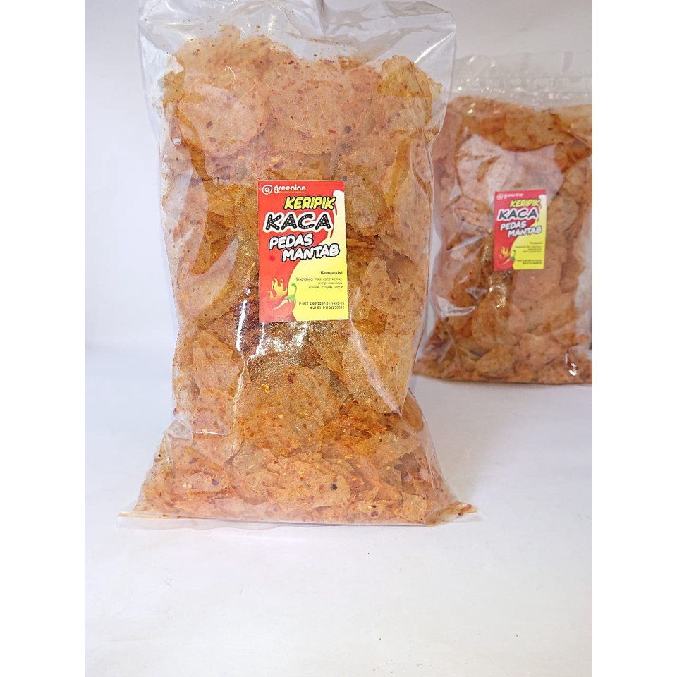 

Baitusmart Keripik Kripik Kaca Keripik Beling Kripca Extra Pedas Mantab 500 gram