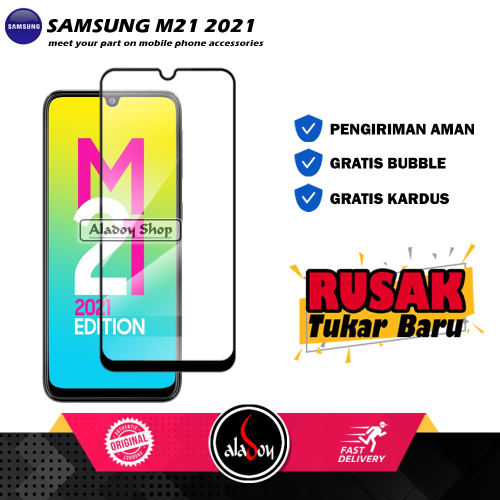 Tempered Glass Samsung M21 2021 Anti Gores Layar Screen Protector