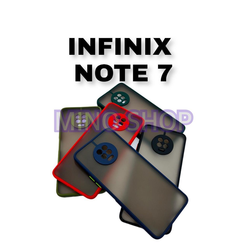 SOFTCASE INFINIX NOTE 7 - HARDCASE DOVE MYCHOICE PLUS PELINDUNG KAMERA - AERO CASE