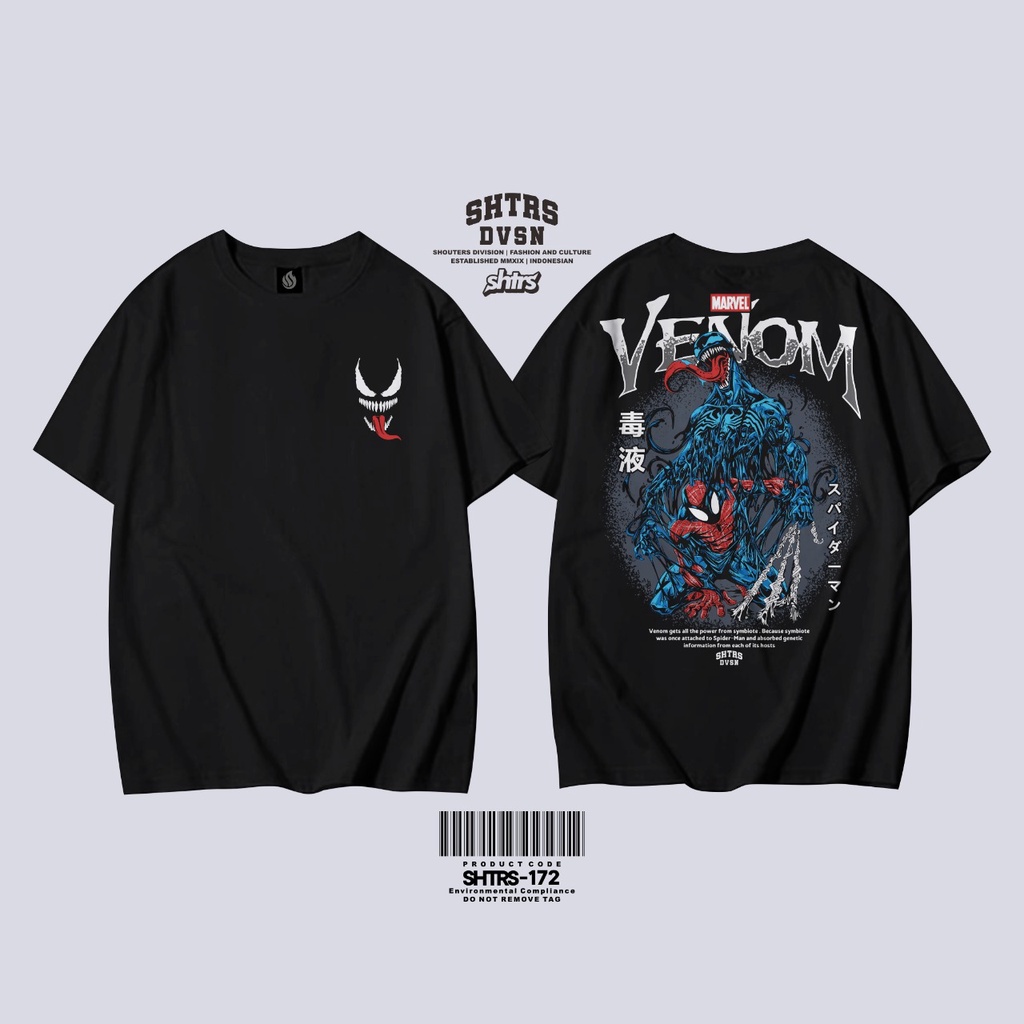 KAOS MARVEL VENOM PAKAIAN PRIA SUPERHERO SPIDERMAN