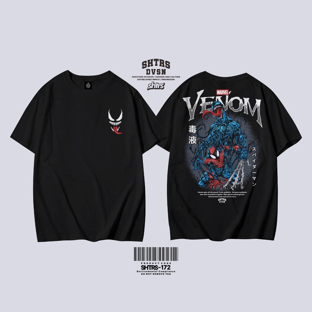 KAOS DISTRO PAKIAN PRIA SUPERHERO MARVEL CARNAGE VENOM