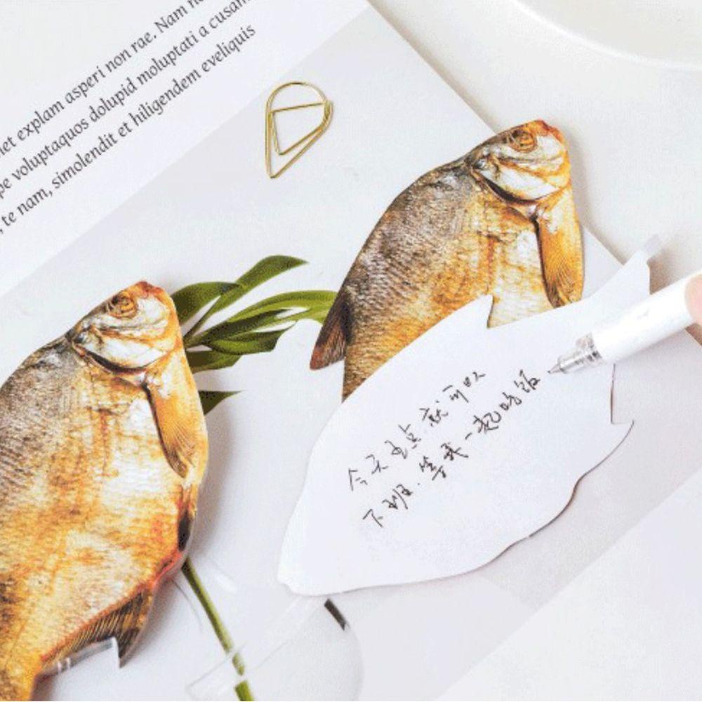 Agustina Simulasi Ikan Daging Sticky Notes Kreatif Novelty Gaya Jepang Notepad Untuk Hadiah Siswa Kantor Rumah Self-Adhesive Pads