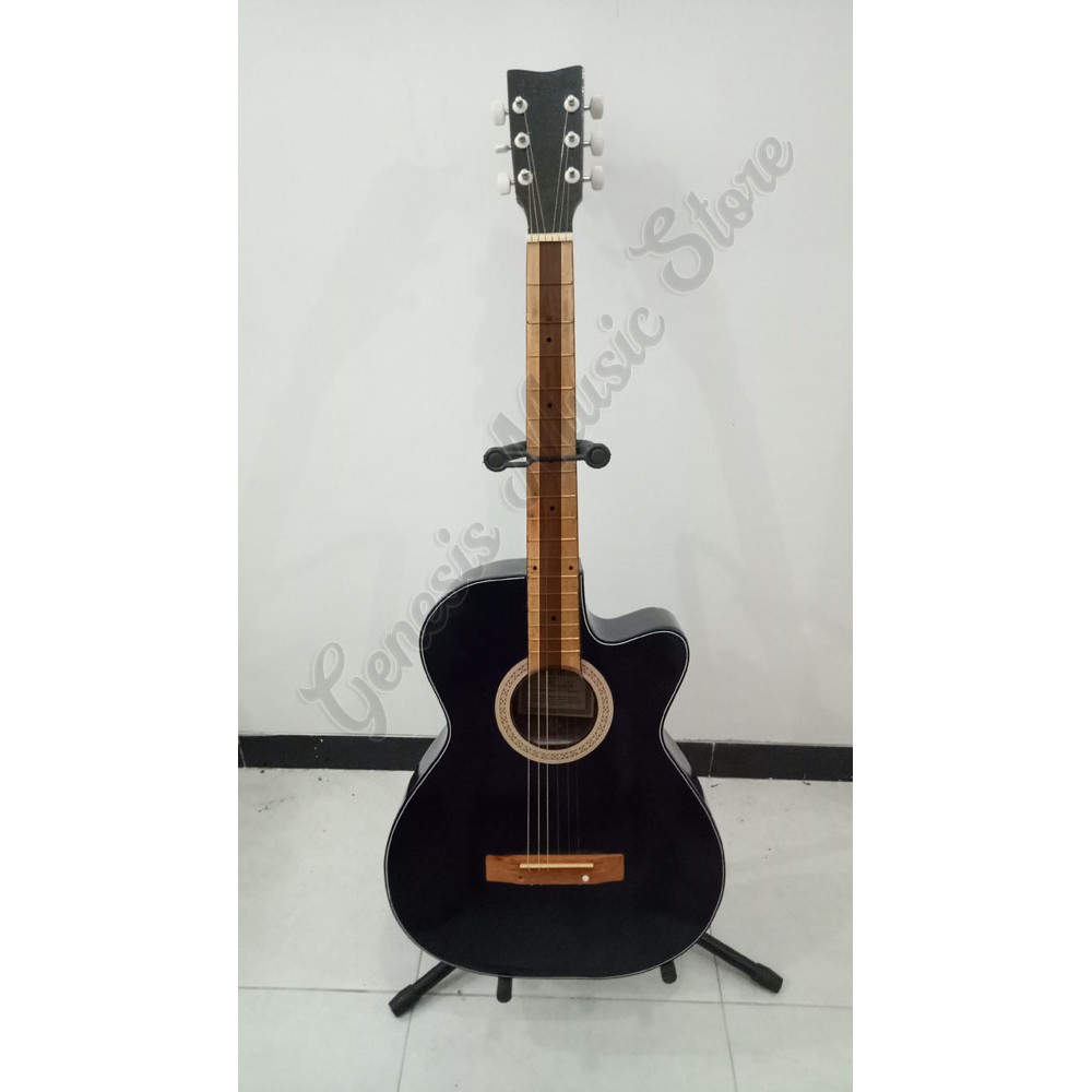 Paket Gitar Akustik + Tas (Custom Yamaha Termurah Senar String)