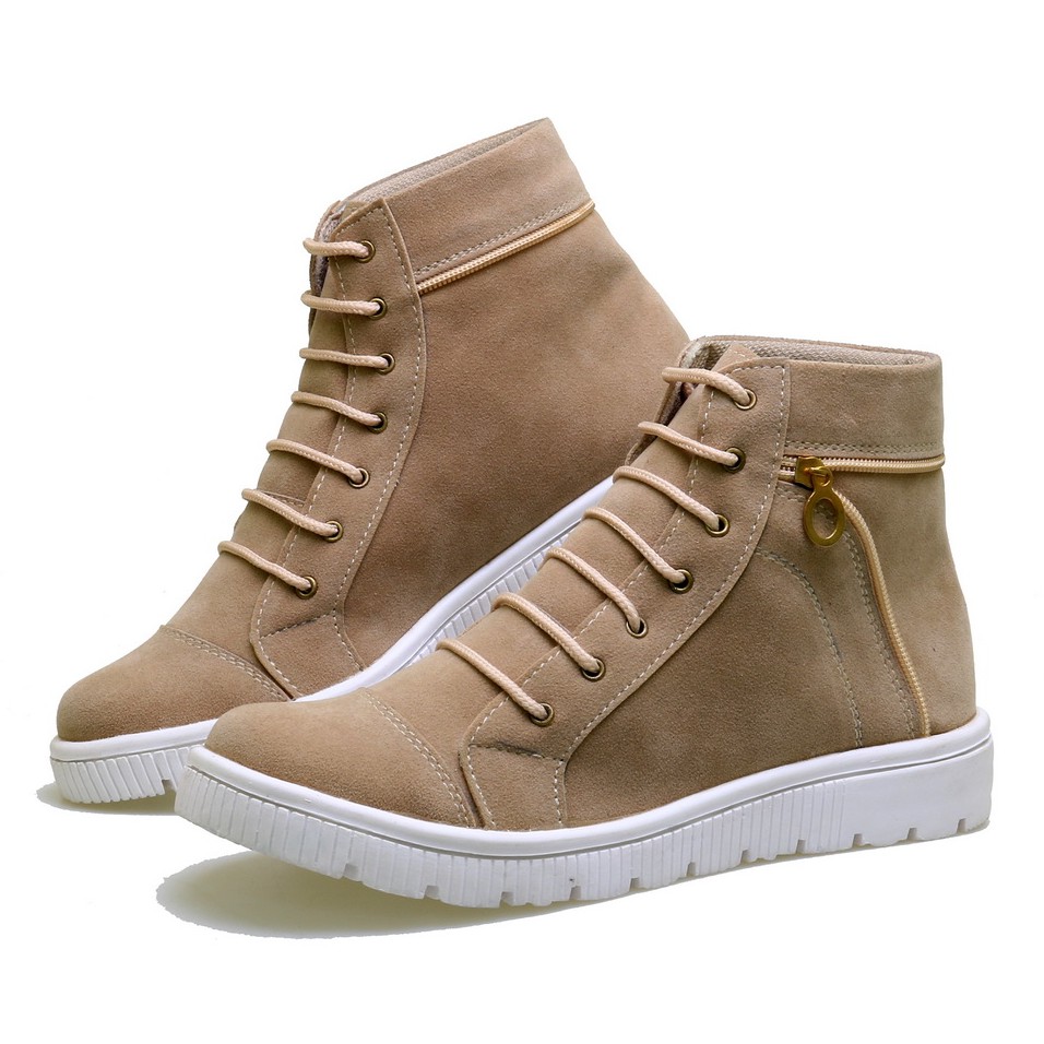 SEPATU BOOTS WANITA CASUAL KASUAL BSM SOGA BMA 081