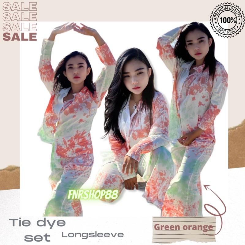 TIE DYE SET/LENGAN PANJANG/PAJAMAS TIE DYE ABSTRAK