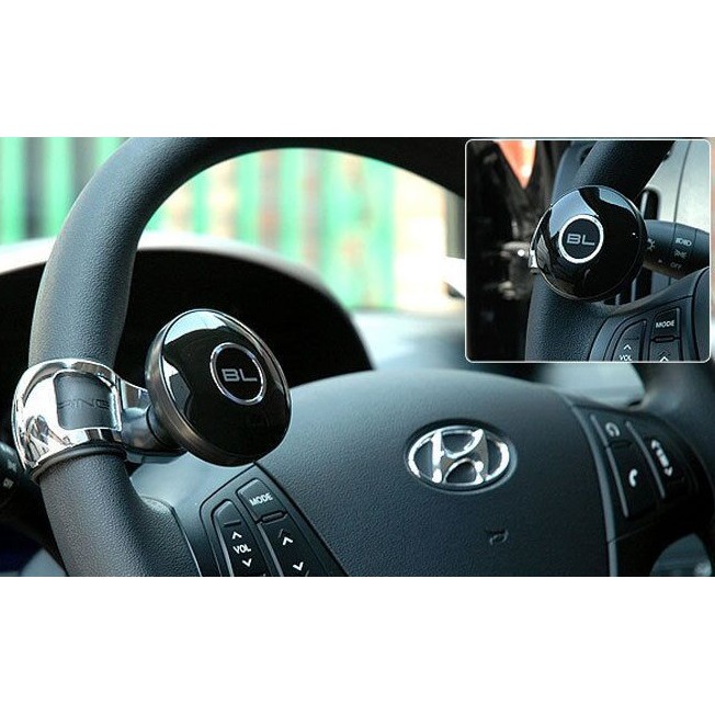 Steering Knob Power Handle Pegangan Bola Stang Stir BLACK LABEL