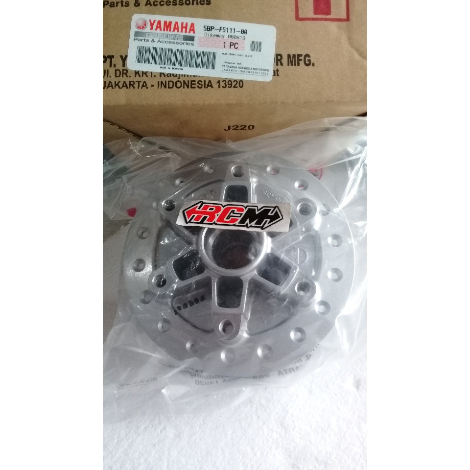 HUB FRONT TROMOL TEROMOL RODA DEPAN SCORPIO WARNA SILVER ORI ORIGINAL YAMAHA YGP ASLI 5BP-F5111-00