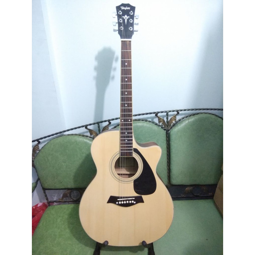 Gitar Akustik Elektrik Jumbo Cyprus Taylor Natural Jakarta Murah Shopee Indonesia