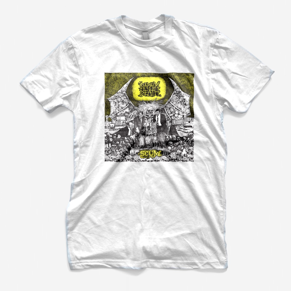 Kaos Band NAPALM DEATH SCUM TOUR Tshirt Merchandise