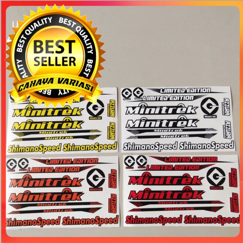 Stiker frame sepeda sepeda Minitrek shimano limited edition ritramadecal
