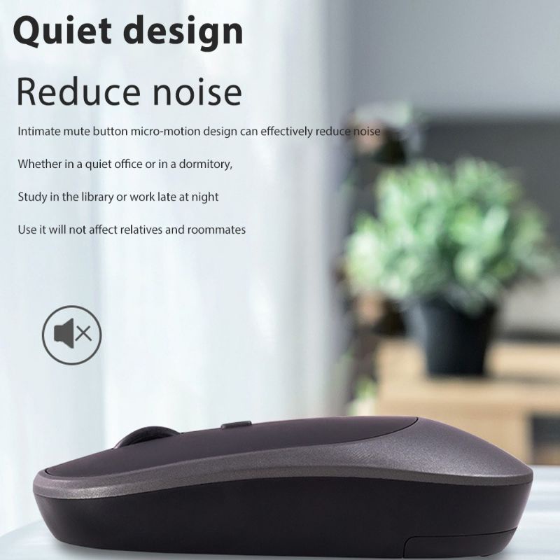 Goojodoq M05 Mouse 2in1 Bluetooth &amp; Wireless Silent Click Portable Rechargeable