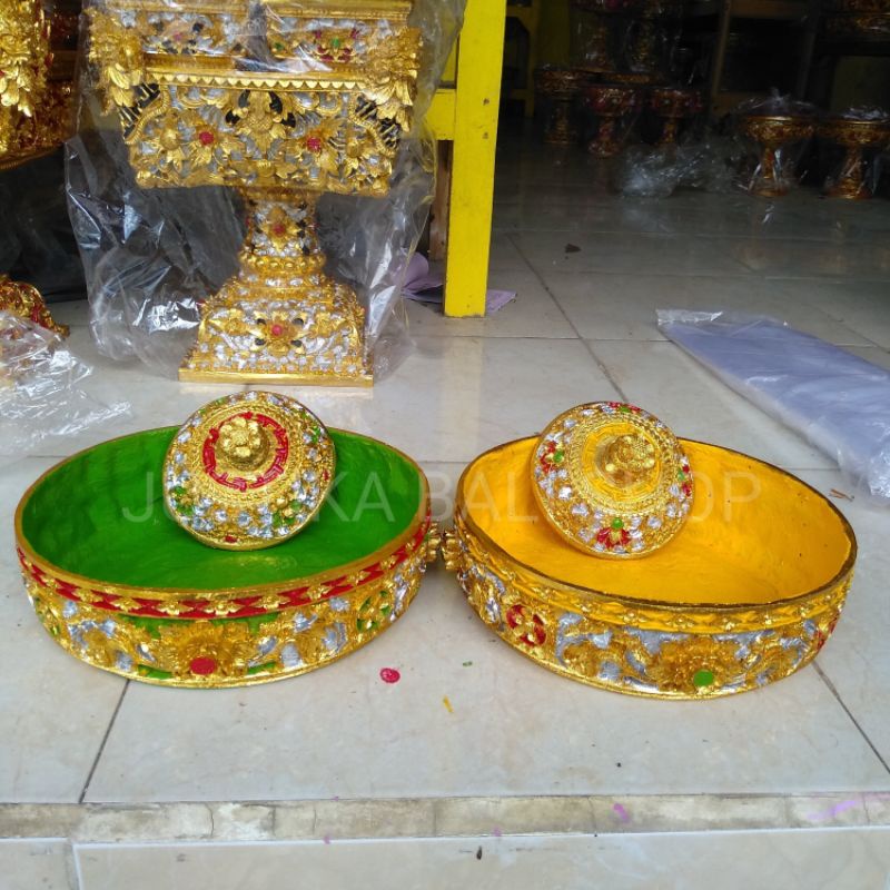 Bokor Bulat Ukuran 27 Cm/ Lengkap dengan Saab/ Bahan Fibber Prada Elit