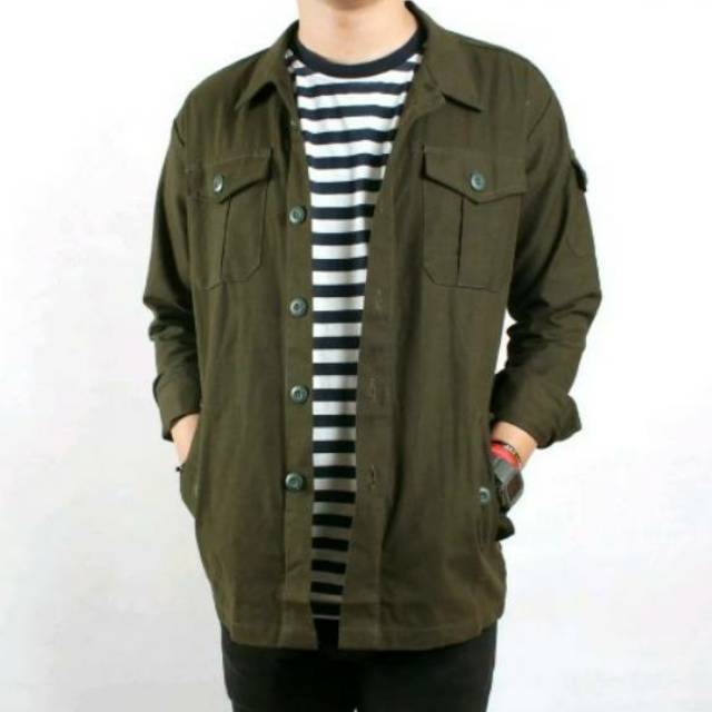 Semi parka hijau army