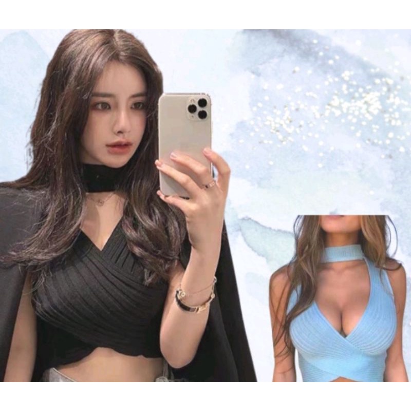 Atasan/Crop Top / Tank top Kerah Sexy Bangkok
