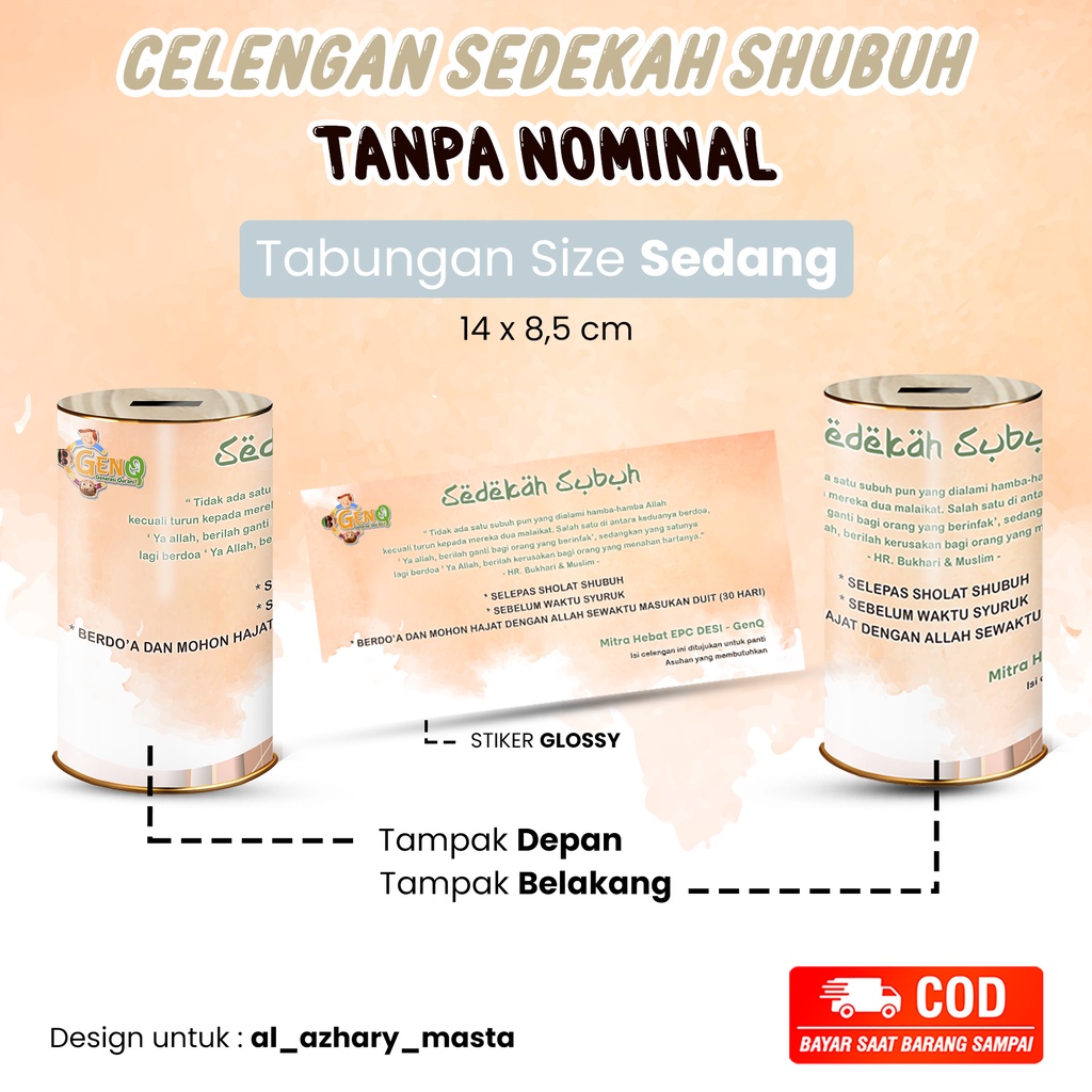 CELENGAN SEDEKAH SHUBUH | KENCLENGAN | CELENGAN AMAL | CELENGAN TARGET VIRAL | CELENGAN SHUBUH | CEL